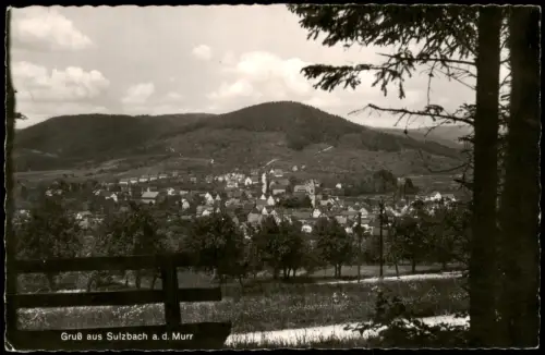 Ansichtskarte Sulzbach an der Murr Panorama-Ansicht 1958   gelaufen nach Bothenheilingen