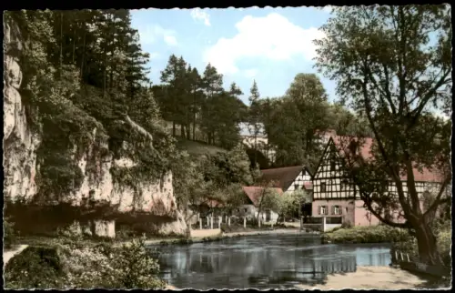 Ansichtskarte Velden/Pegnitz Ortsansicht Orts-Partie 1965