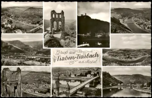 Ansichtskarte Traben-Trarbach Mehrbildkarte diverse Panorama-Ansichten 1959