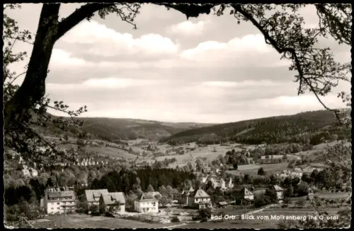 Ansichtskarte Bad Orb Panorama-Ansicht Blick vom Molkenberg ins Orbtal 1957