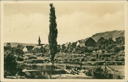 Ansichtskarte Maring-Noviand Stauwehr an der Liesermündung 1932