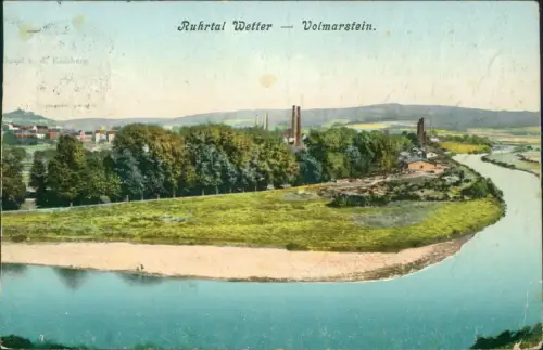 Volmarstein-Wetter (Ruhr) Ruhrtal Wetter Stadt Fabrikanlagen 1912