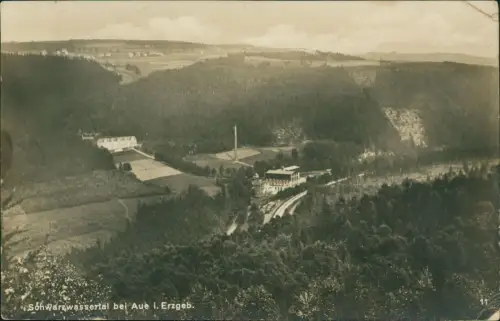 Pobershau-Marienberg im Erzgebirge Schwarzwassertal Fabrikanlage 1934