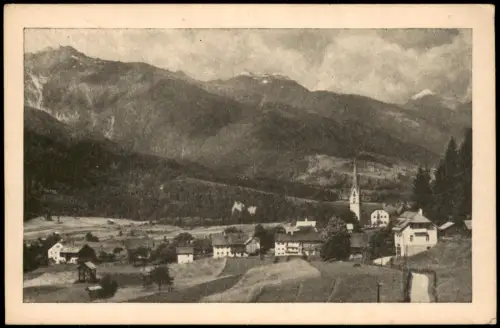 St. Jakob im Rosental Dorfansicht mit Kirche vor Gebirgskulisse 1947