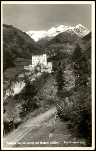 Ansichtskarte Matrei in Osttirol Schloss Weißenstein Osttirol 1960