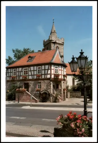 Ansichtskarte Bruchköbel Strassen Partie am Ratskeller 1980