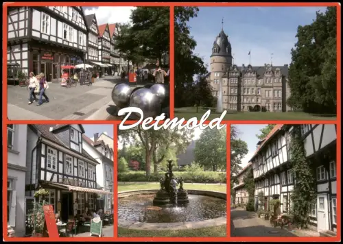 Ansichtskarte Detmold Mehrbildkarte Stadtteilansichten 2008