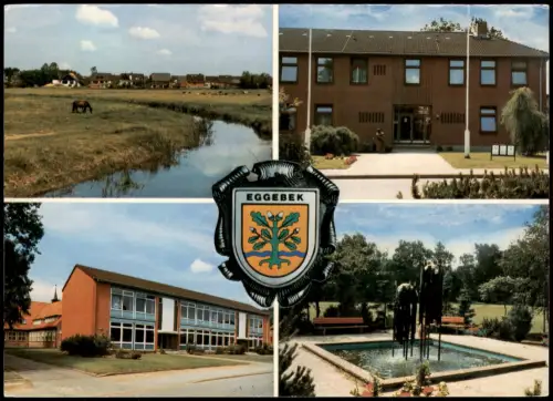 Ansichtskarte Eggebek Mehrbildkarte mit 4 Ortsansichten 1970