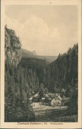 Ansichtskarte Tambach-Dietharz Falkenstein 1922