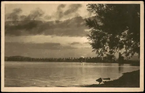 Ansichtskarte Radolfzell am Bodensee Abendstimmung am See 1920