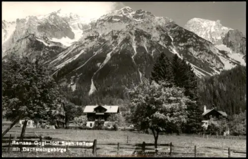 Ansichtskarte Ramsau am Dachstein Gogl-Hof mit Dachsteingebirge 1965