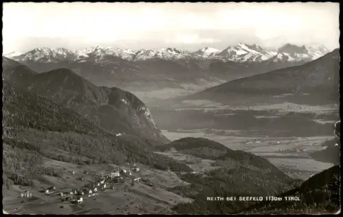 Ansichtskarte Reith bei Seefeld Alpenpanorama mit Bergdorf 1961