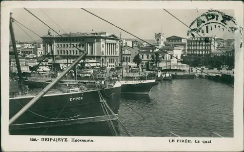 Piräus Πειραιάς Hafen Port ΠΕΙΡΑΙΕΥΣ. Προκυμαία. 1939