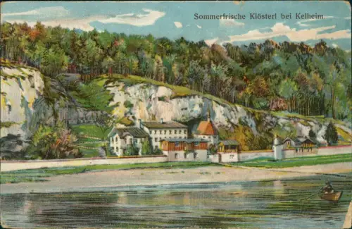 Ansichtskarte Kelheim Sommerfrische Klösterl - Künstlerkarte 1916