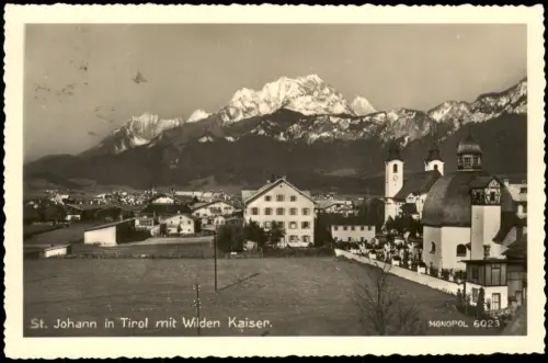 St. Johann Tirol Blick Wilden Kaiser Dekanatskirche Antoniuskapelle 1939