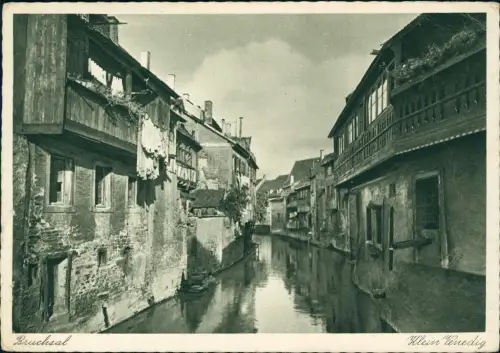Ansichtskarte Bruchsal Klein Venedig 1942