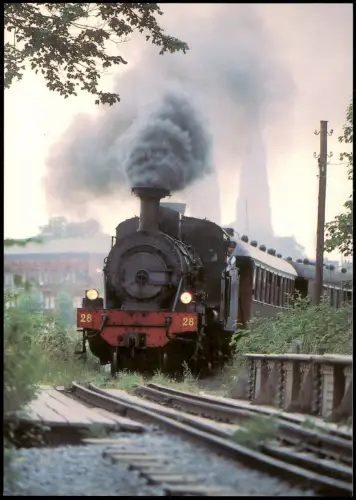 Postcard Uppsala Upsala Dampflokomotive 1991
