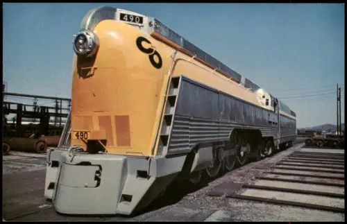 Ansichtskarte  CHESAPEAKE & OHIO 490 Eisenbahn Zug Lokomotive 1972