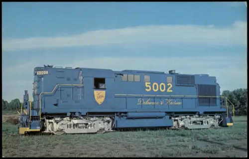 Ansichtskarte  Eisenbahn Zug Lokomotive DELAWARE & HUDSON 5002 1978