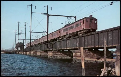 Ansichtskarte  Eisenbahn Zug Lokomotive PENNSYLVANIA 636 USA Rarian River 1978