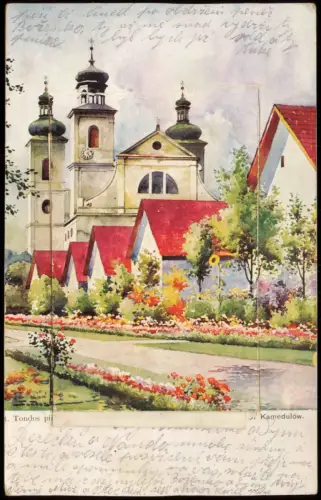 Krakau Kraków Leporello-AK Kamedulenser-Kloster  Stadtansichten 1915 Leporello