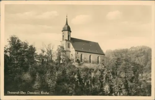 Ansichtskarte Tharandt Bergkirche 1953