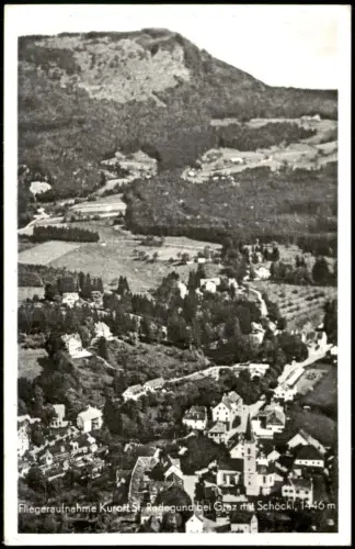 Ansichtskarte Sankt Radegund Fliegeraufnahme mit Schöckl 1957