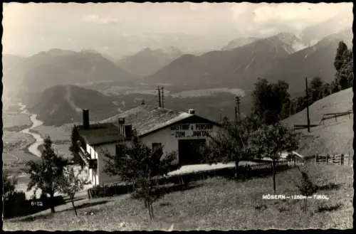 Ansichtskarte Mösern Gasthof und Pension Zum Inntal 1957