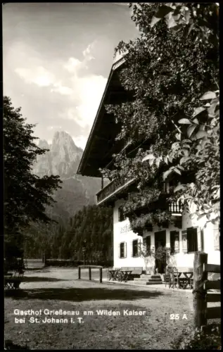 Ansichtskarte Kirchdorf in Tirol Gasthof Grießenau mit Wildem Kaiser 1957