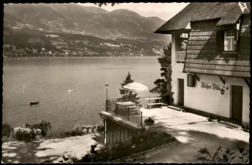 Ansichtskarte Seeboden Haus am See Fischervilla mit Terrasse und Seeblick 1955