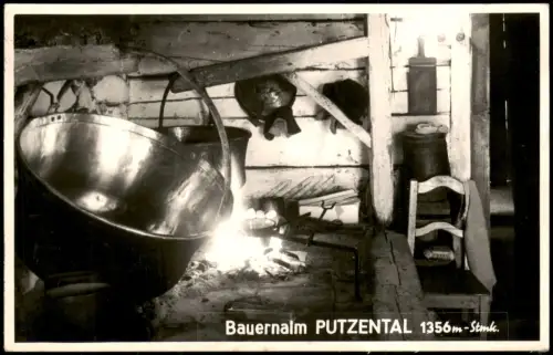 Kleinsölk Steiermark Innenansicht der Putzentalalm, Kleinsölk 1960