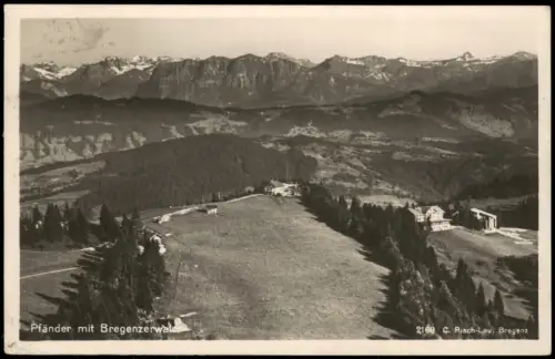 Ansichtskarte Bregenz Blick vom Pfänder auf den Bregenzerwald 1928
