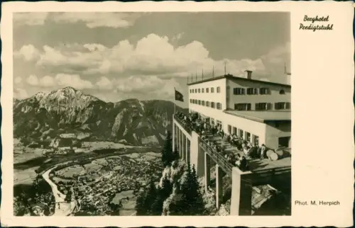 Ansichtskarte Predigtstuhl-Bad Reichenhall Berghotel Predigtstuhl 1937