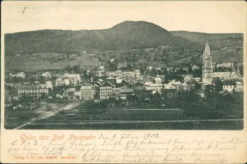 Ansichtskarte Bad Neuenahr-Bad Neuenahr-Ahrweiler Stadtpartie 1902