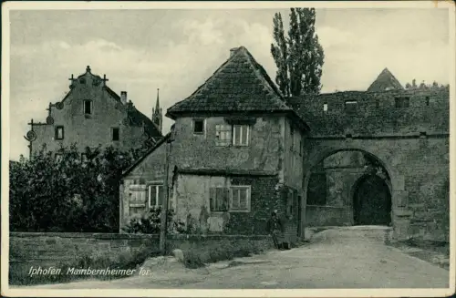 Ansichtskarte Iphofen Mainbernheimer Tor Gasthof zur Sonne 1938