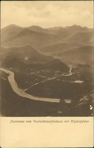 Ansichtskarte Kiefersfelden Panorama vom Vorderkaiserfelnhaus 1914