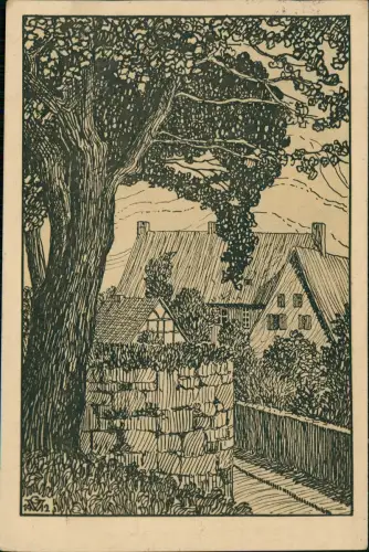 Ansichtskarte Soest G. Wedepohl: Am Wall - Künstlerkarte 1913