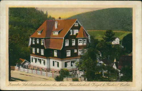 Ansichtskarte Calw Zweites Schülerwohnhaus der Neuen Handelsschule 1928