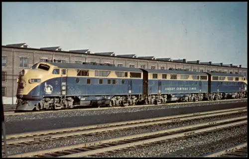 Eisenbahn Zug Lokomotive JERSEY CENTRAL LINES 54 55 USA Train 1978