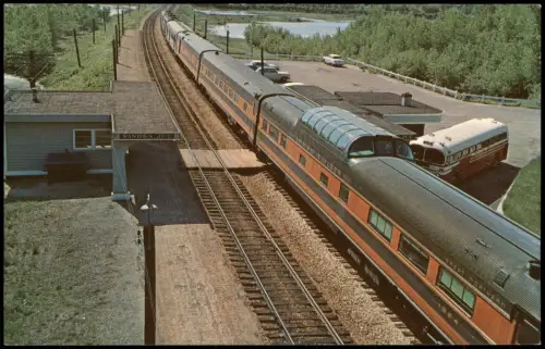 Ansichtskarte  Eisenbahn Zug Lokomotive Empire Builder Train USA 1978