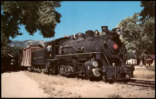 Eisenbahn Zug Lokomotive VIRGINIA & TRUCKEE Dampflok Train USA 1978