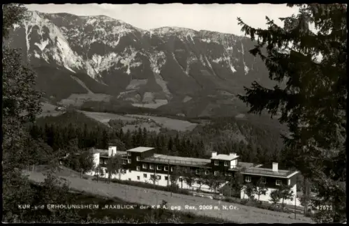 Ansichtskarte Edlach an der Rax Kur- und Erholungsheim Raxblick 1969
