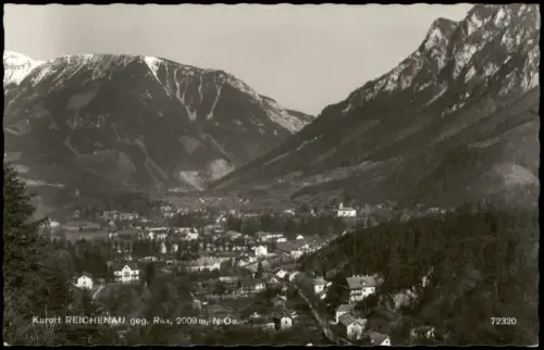 Reichenau an der Rax Ortsansicht Kurort Reichenau an der Rax mit Rax 1965