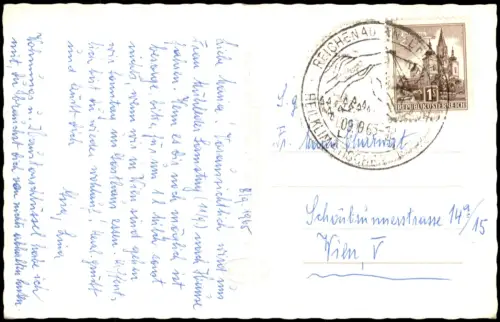Reichenau an der Rax Ortsansicht Kurort Reichenau an der Rax mit Rax 1965