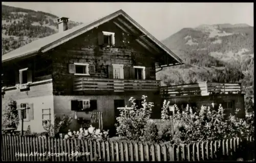 Ansichtskarte Schruns Haus Alfred Bargehr 1957
