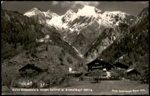 Ansichtskarte Virgen Ruine Rabenstein bei Virgen mit Kristallkopf 1959
