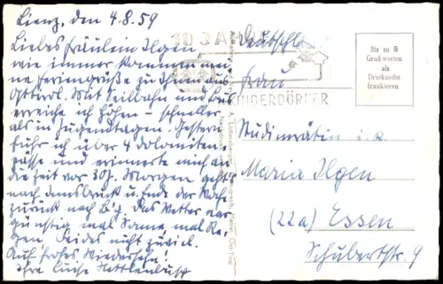 Ansichtskarte Virgen Ruine Rabenstein bei Virgen mit Kristallkopf 1959