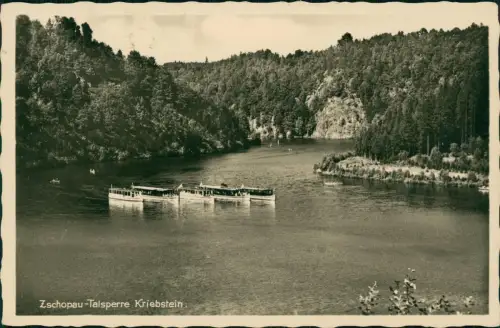 Lauenhain-Mittweida Talsperre  Zschopautalsperre Passagierschiffe 1937 #