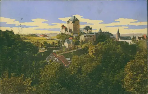 Ansichtskarte Burg an der Wupper-Solingen Schloss Burg Künstlerkarte 1910