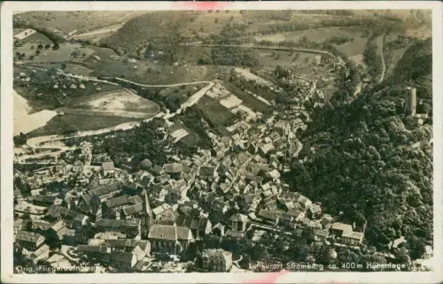 Ansichtskarte Stromberg (Hunsrück) Luftbild aus großer Höhe 1938